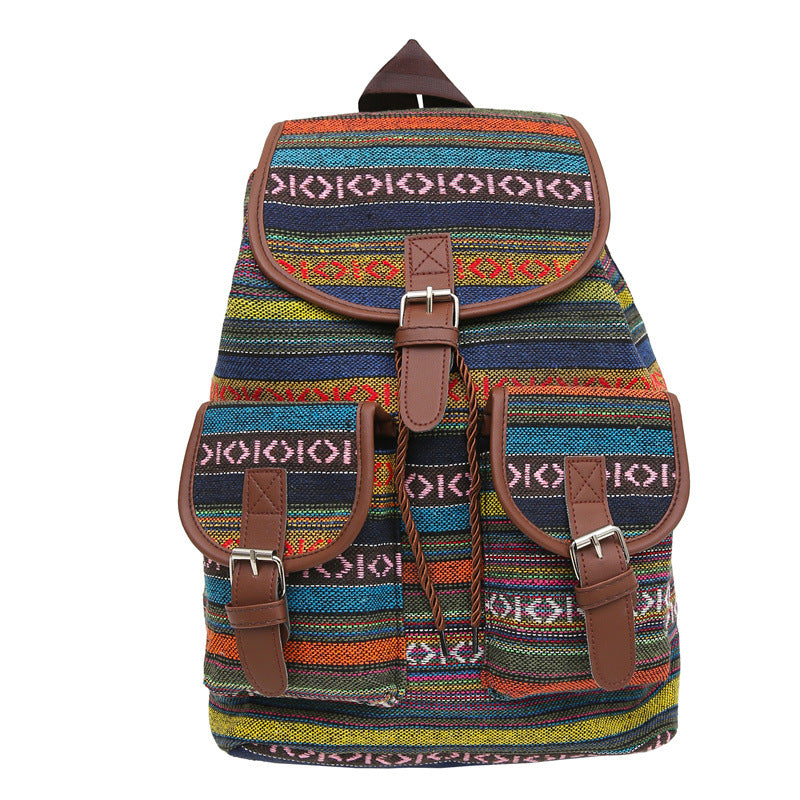 Women's Ethnic Style Fashion Exercise Large Capacity Backpacks