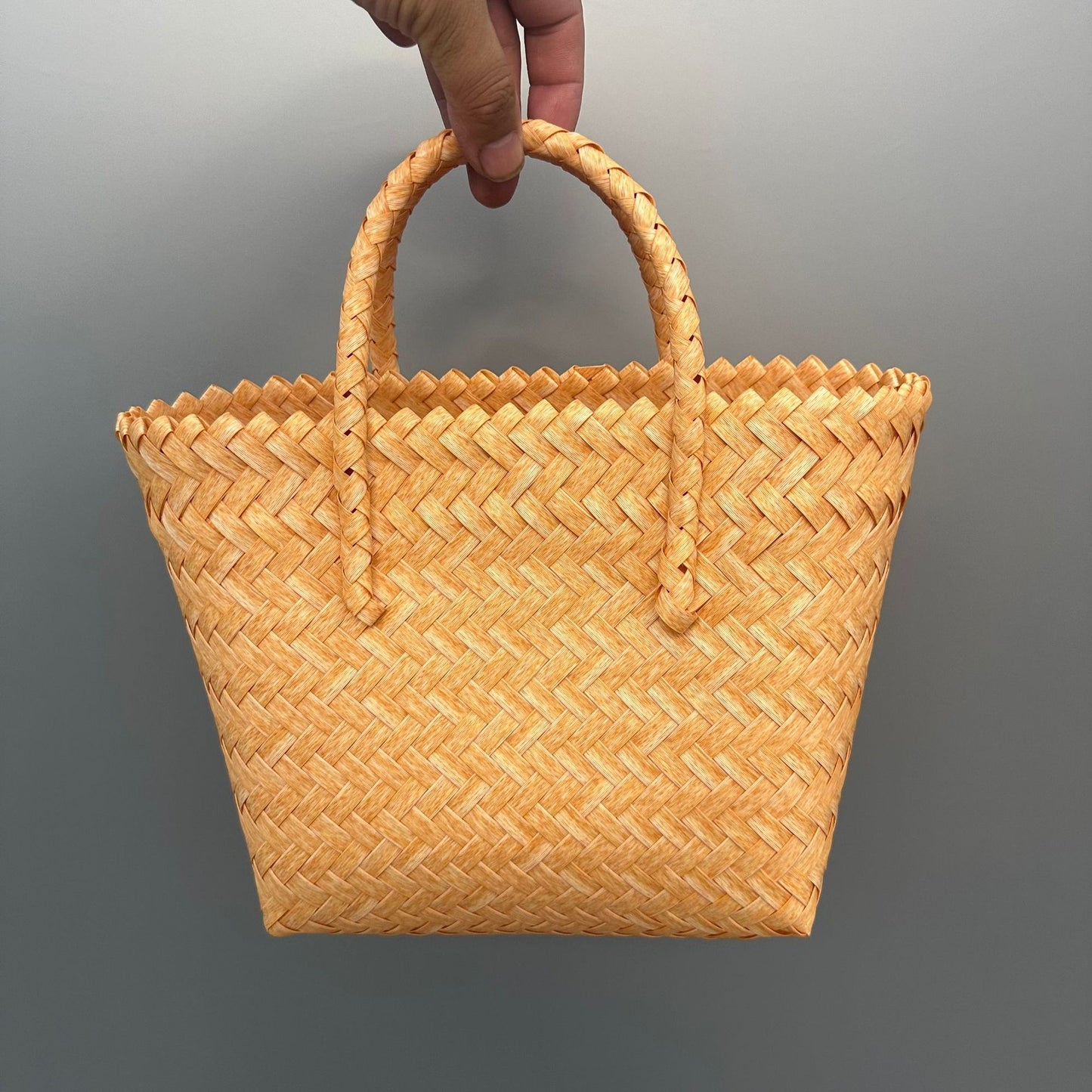 Women's Material Woven Gift Basket Festival Tote Handbags