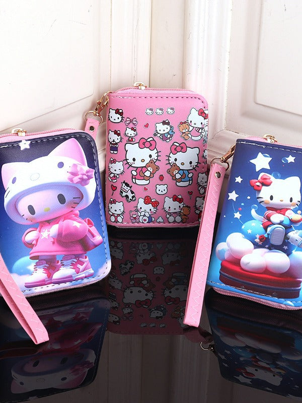 Women's & Men's & Cartoon Cat Stitch Clow Melody Coin Purses