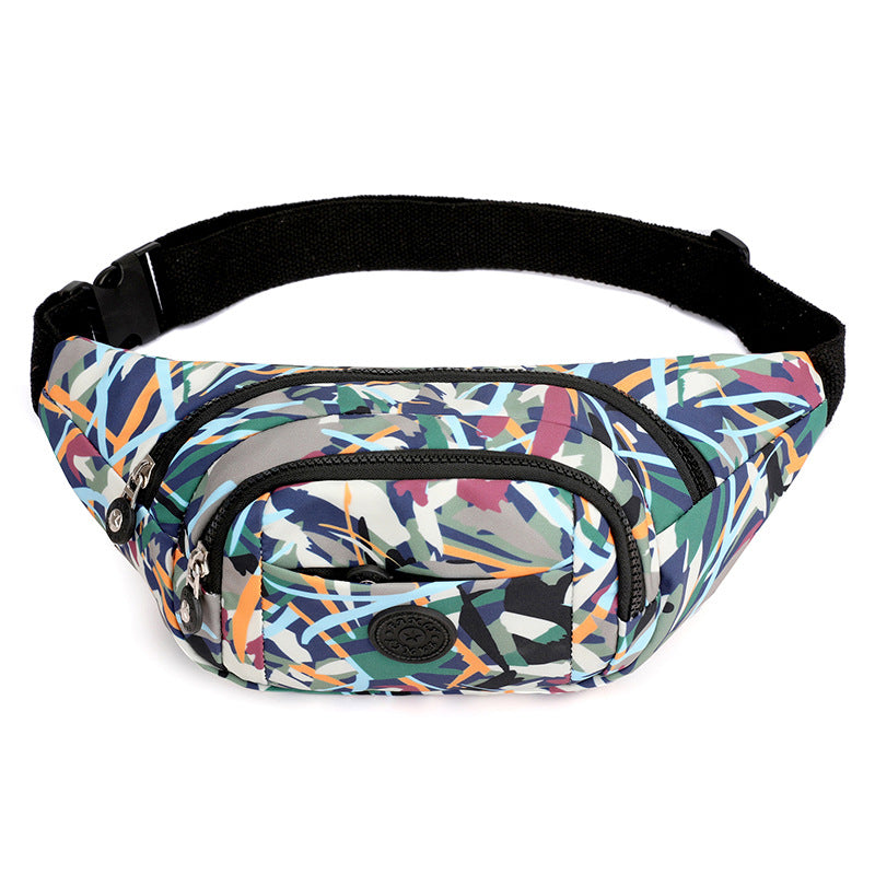 Women's Graceful Korean Fashion Printed Mobile Waist Packs