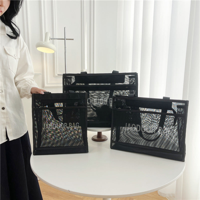 Mesh Portable Large Capacity Draining Toiletry Cosmetic Bags