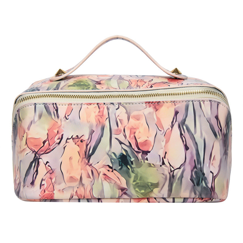 Women's Painted Large Capacity Portable Printing Storage Cosmetic Bags