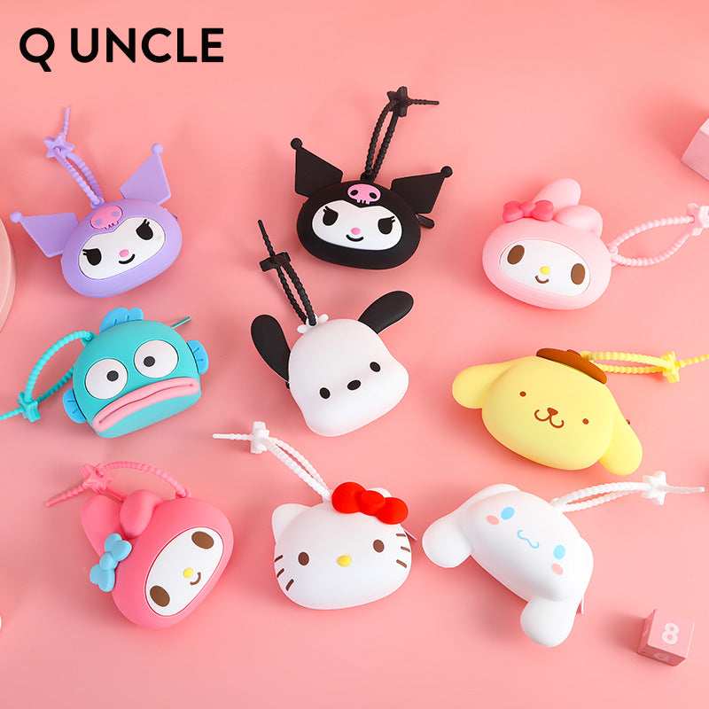 Children's Mini Silicone Melody Big Ear Dog Coin Purses