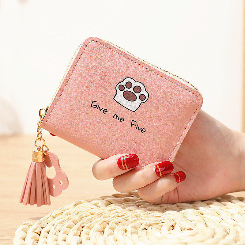 Women's Mini Short Pocket Small Korean Style Cartoon Ladies Wallets