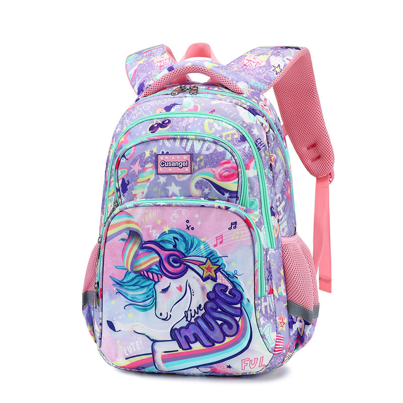 Women's & Children's & Primary To Six Levels Unicorn Elementary School Students' Schoolbags