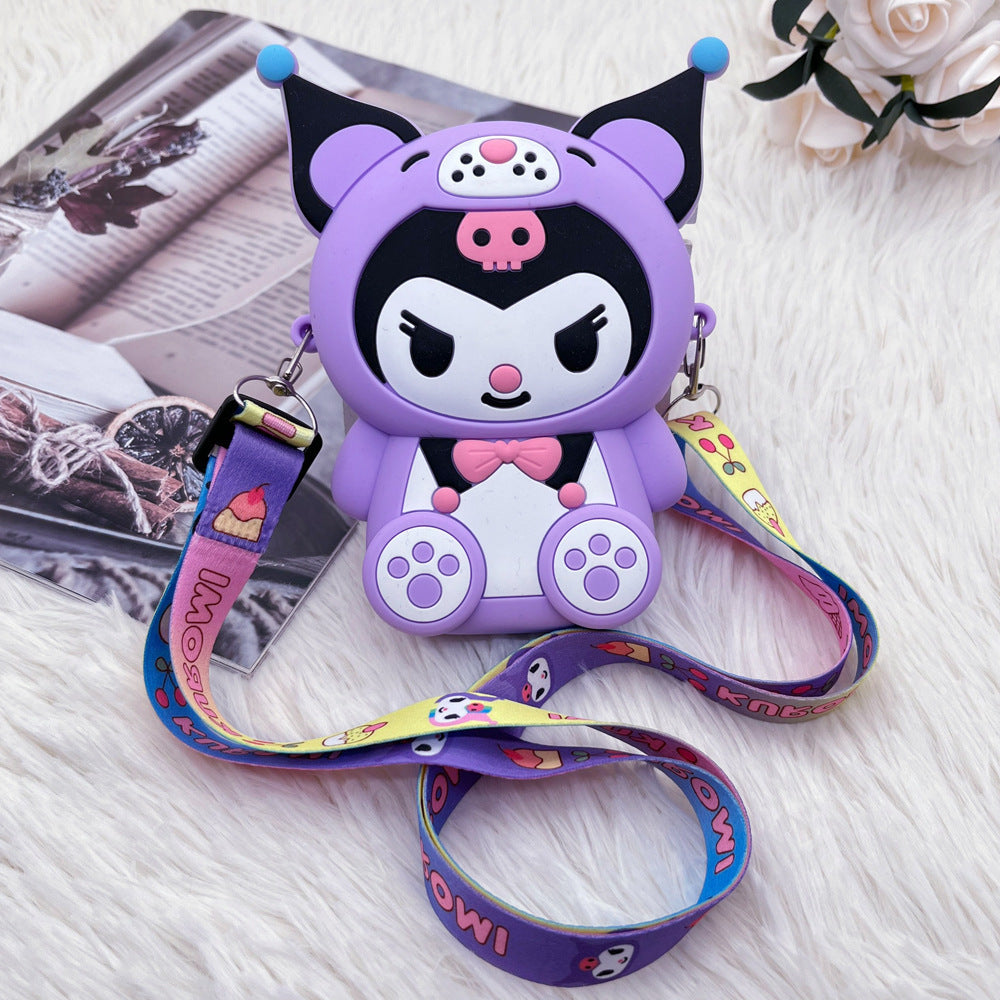 Children's Cartoon Silicone Cute Out Mini Storage Coin Purses