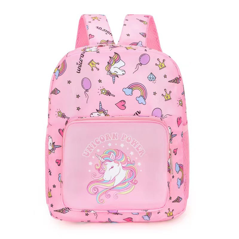 Children's Cartoon Pattern Large Capacity Lightweight Burden Kindergarten School Bags