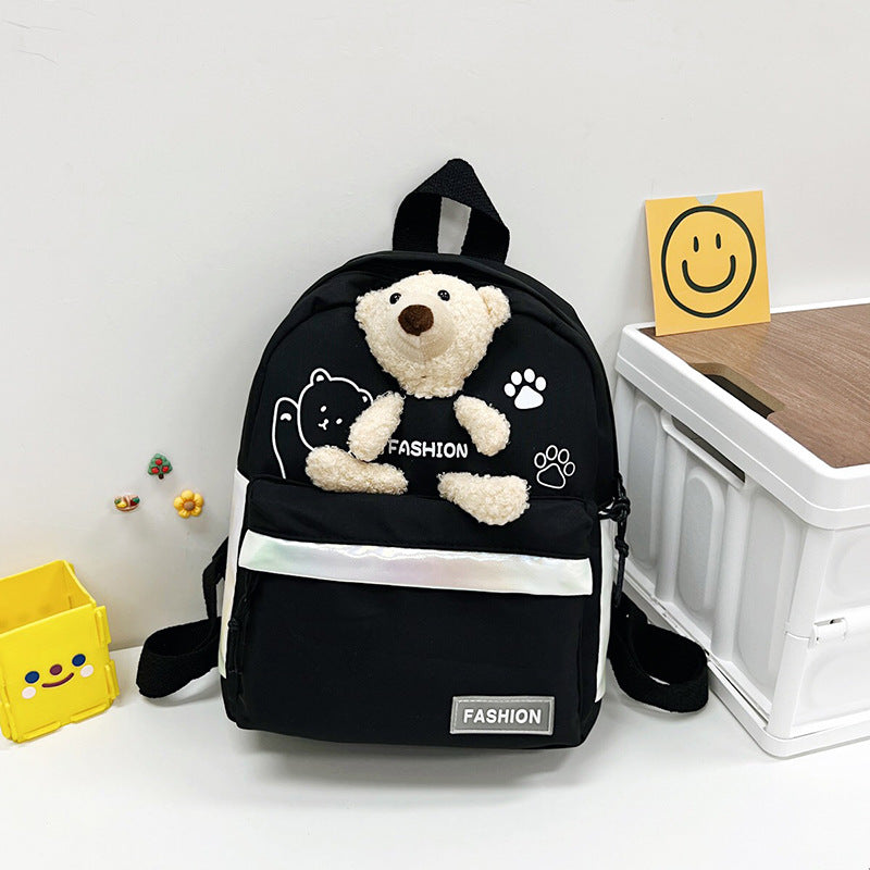 Children's Style Boys Lightweight Cute Doll Bear Backpacks