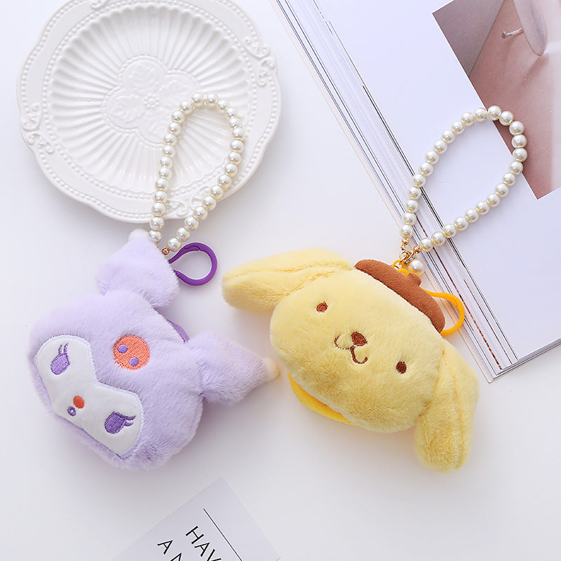 Cute Plush Stereo Zipper Mini Storage Coin Purses