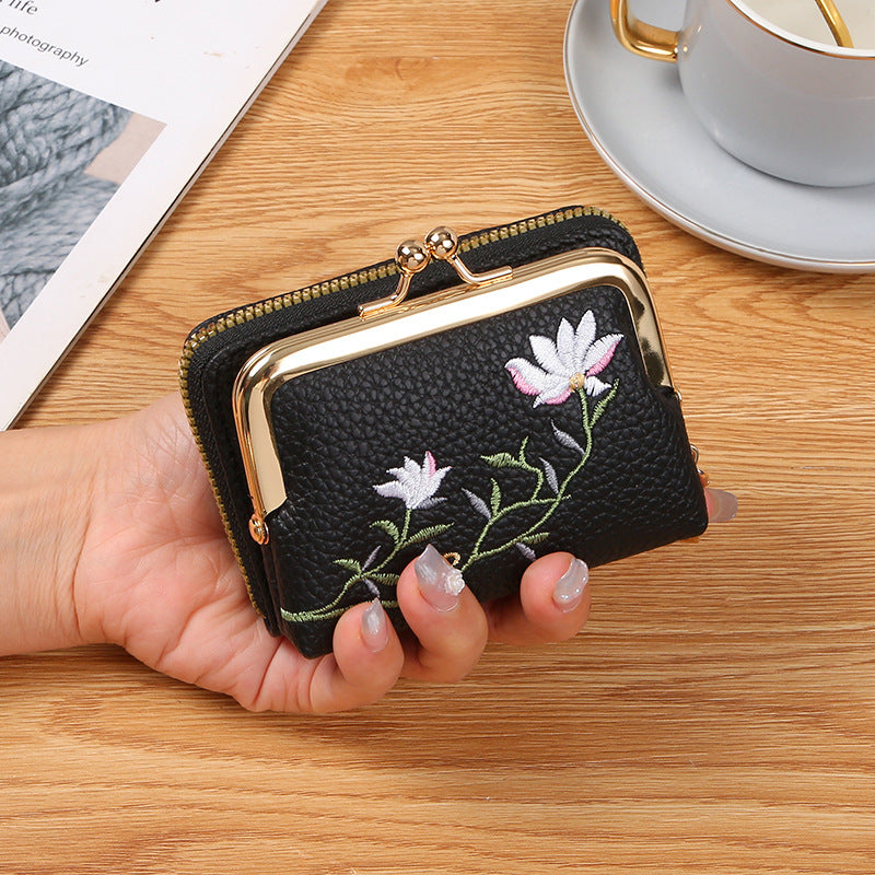 Women's Mini Fashion Small Large Capacity Expanding Coin Purses