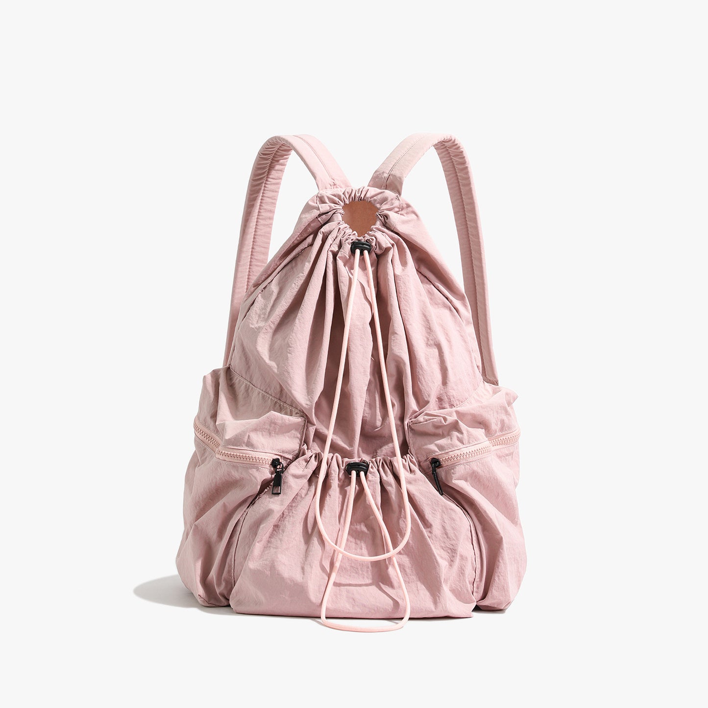 Leisure Artistic Canvas Fashionable Pleated Nylon Small Backpacks