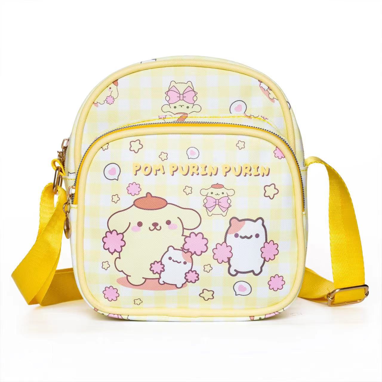 Mini sacs à bandoulière pour enfants mignons Melody Clow blanc