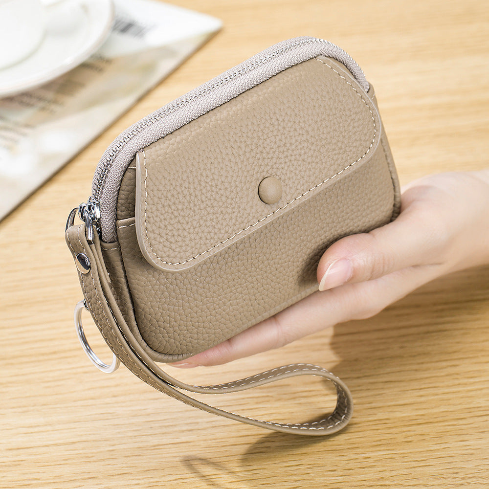 Women's Genuine Leather Fashion Large Capacity Portable Coin Purses