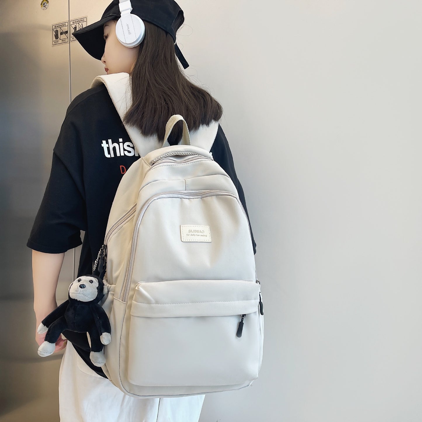 Female Junior High Large Capacity College Backpacks