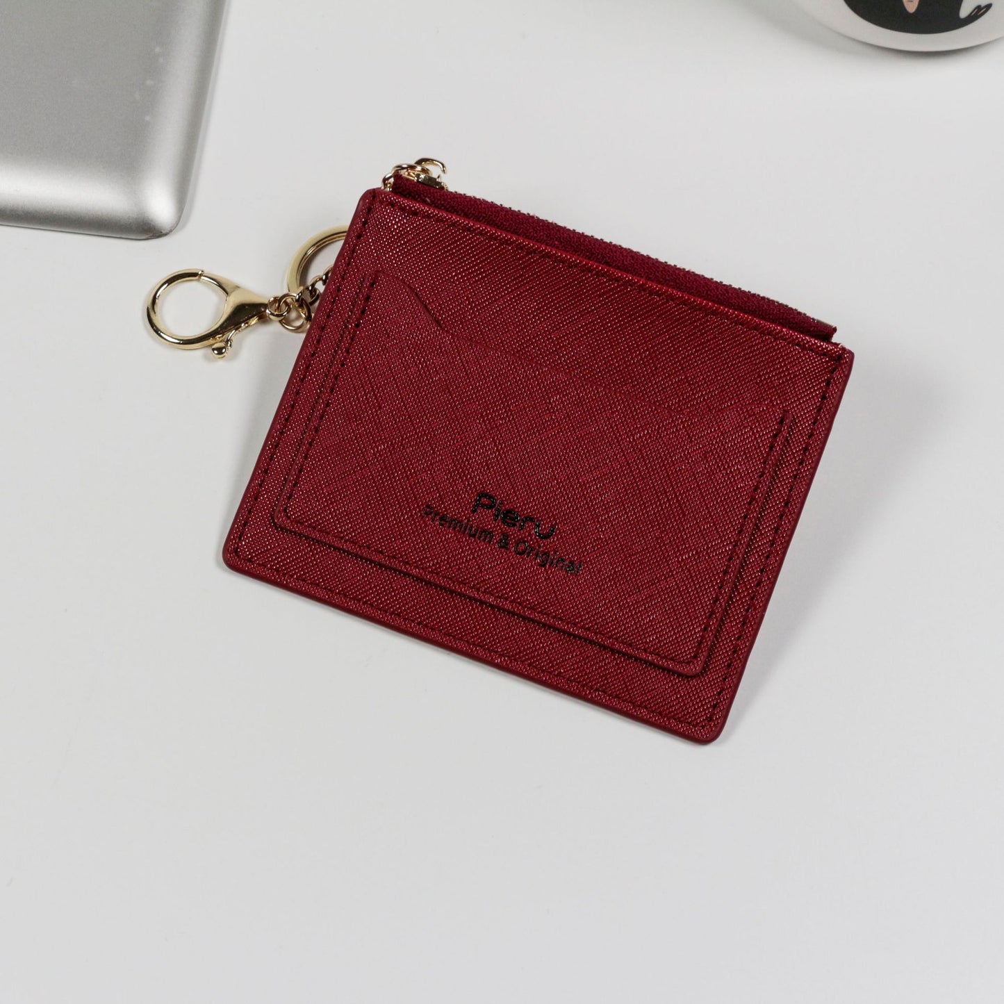 Women's Short Zipper Simple Fresh Lightweight Clamp Coin Purses