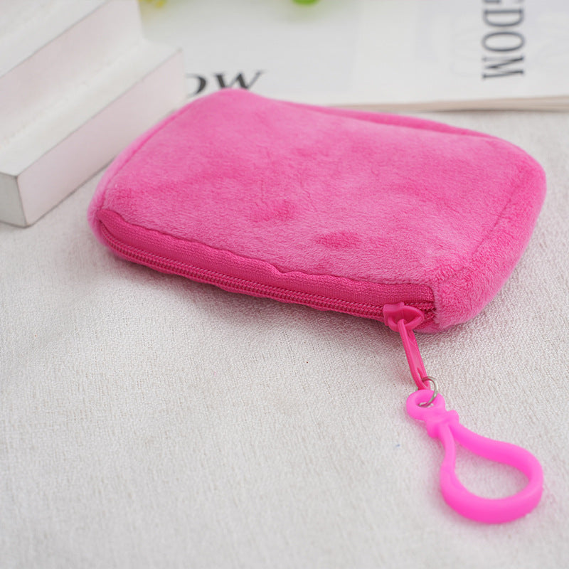 Solid Color Plush Storage Candy Small Cute Children's Coin Purse