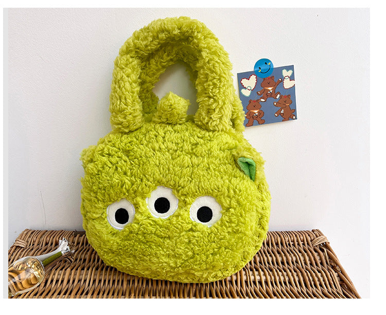 Porte-monnaie en peluche ours fraise série Pine, porte-monnaie pour enfants