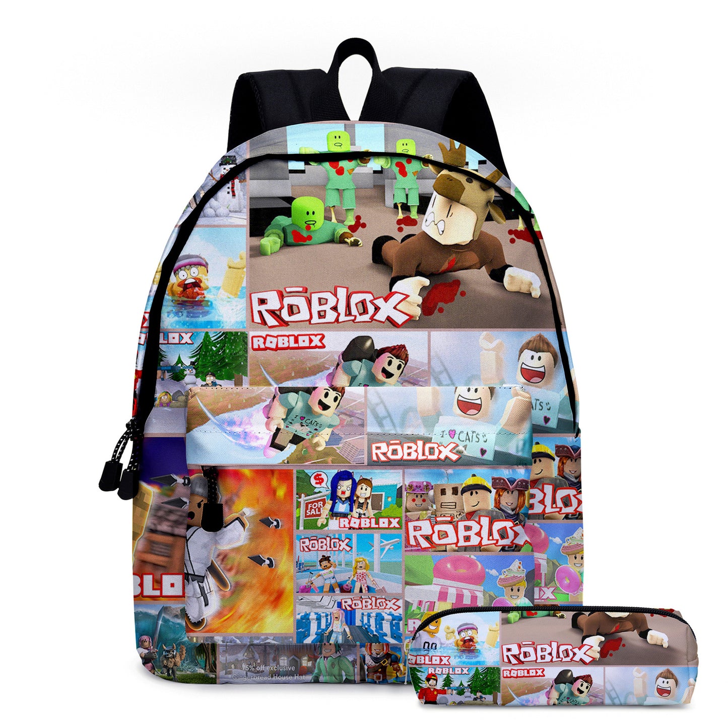 New Rob Two-piece Primary Anime Shoulders Elementary School Students' Schoolbags