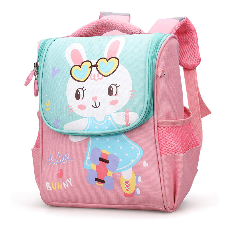 Cartoon Canvas Large Capacity Waterproof Space Kindergarten School Bags