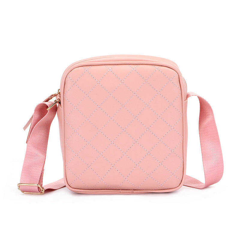 Women's Solid Color Simple Summer Small Square Phone Bags