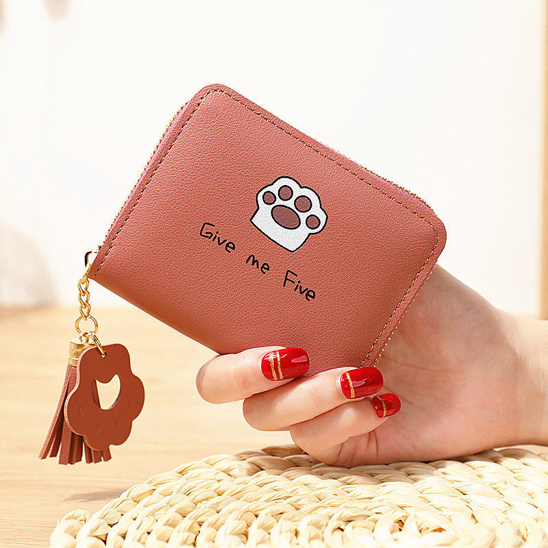 Women's Mini Short Pocket Small Korean Style Cartoon Ladies Wallets