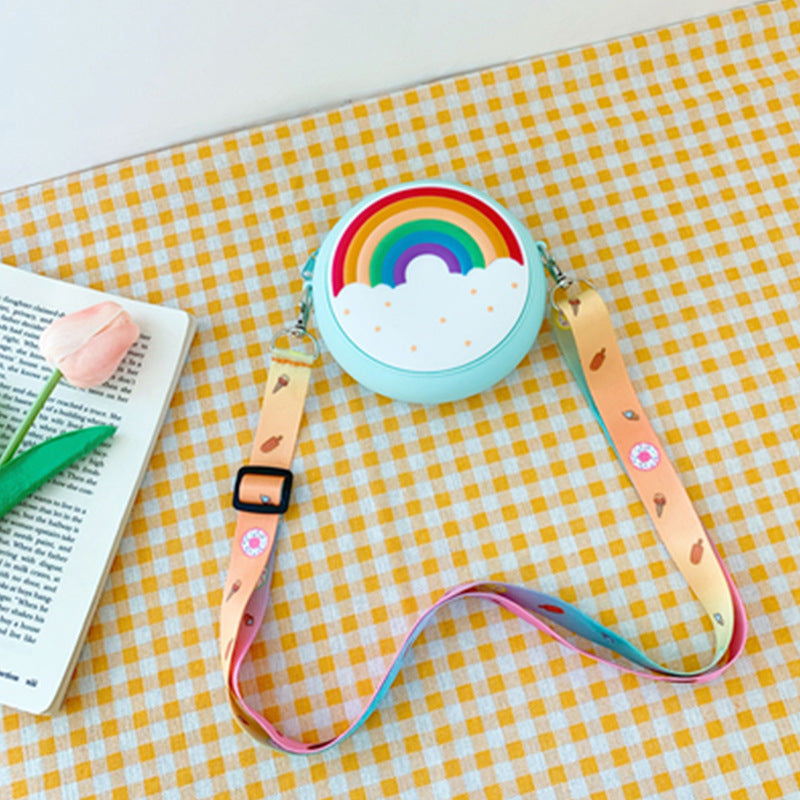 Children's Cute Small Donut Rainbow Silicone Coin Purses