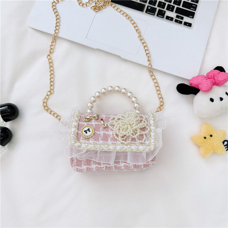 Children's Fashion Pearl Cute Princess Classic Style Children's Shoulder Bags