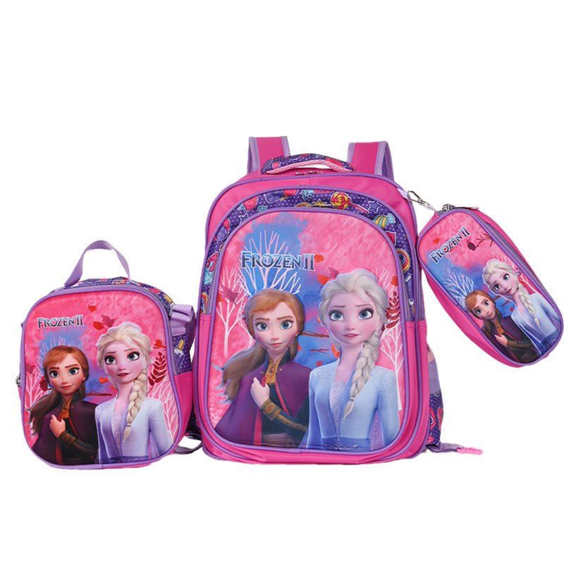 Children's Cartoon Detachable Six-wheel Three-piece Set Elementary School Students' Schoolbags