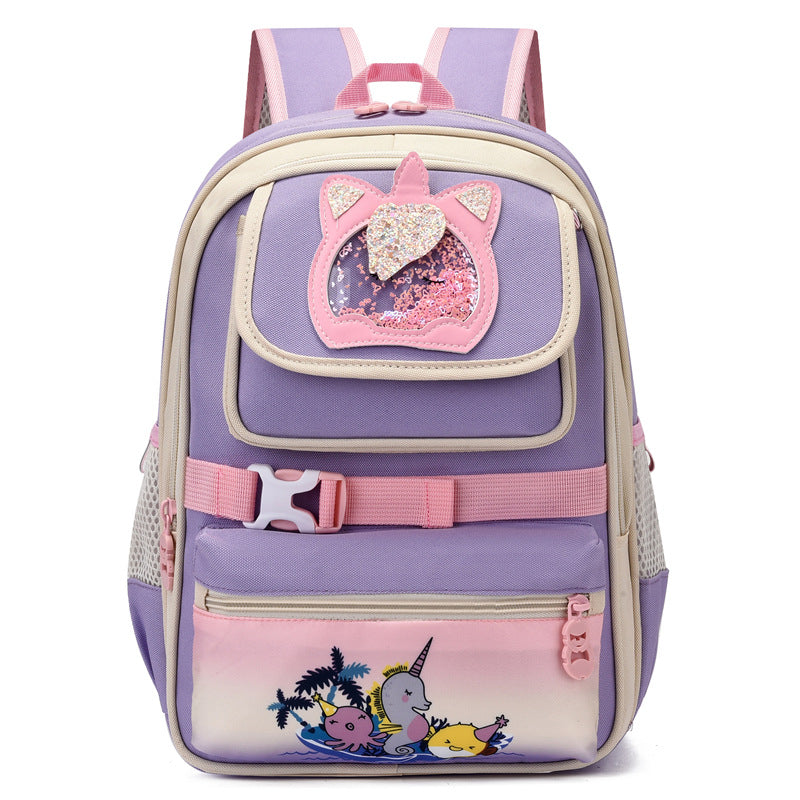 Children's First-class Cute Cartoon Burden Relief Spine Kindergarten School Bags