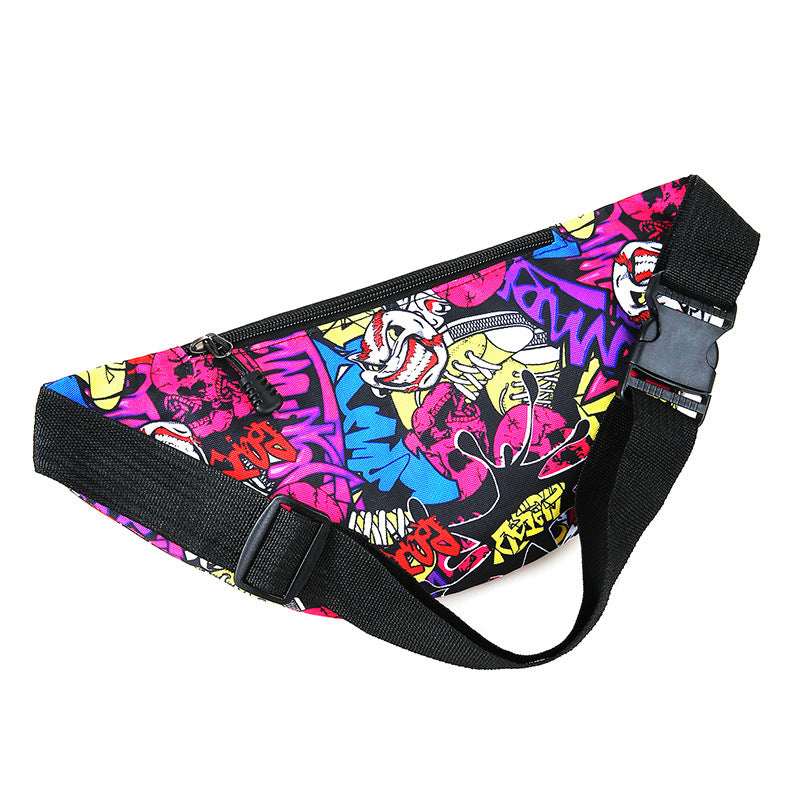 Men's Beautiful Printed Close-fitting Stall Goods Waist Packs