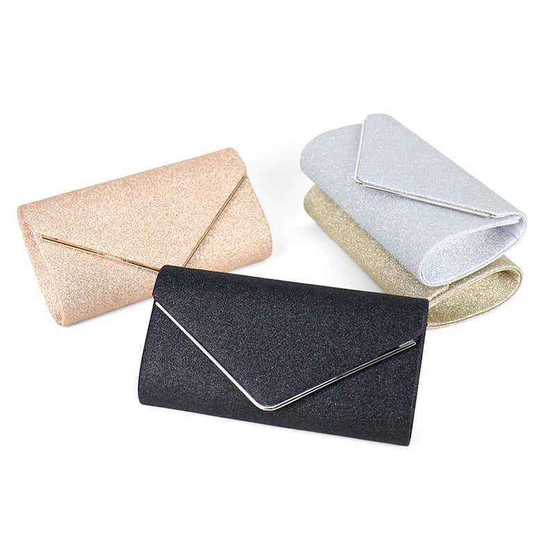 Women's Simple Light Luxury Clutch Cover Thin Evening Bags