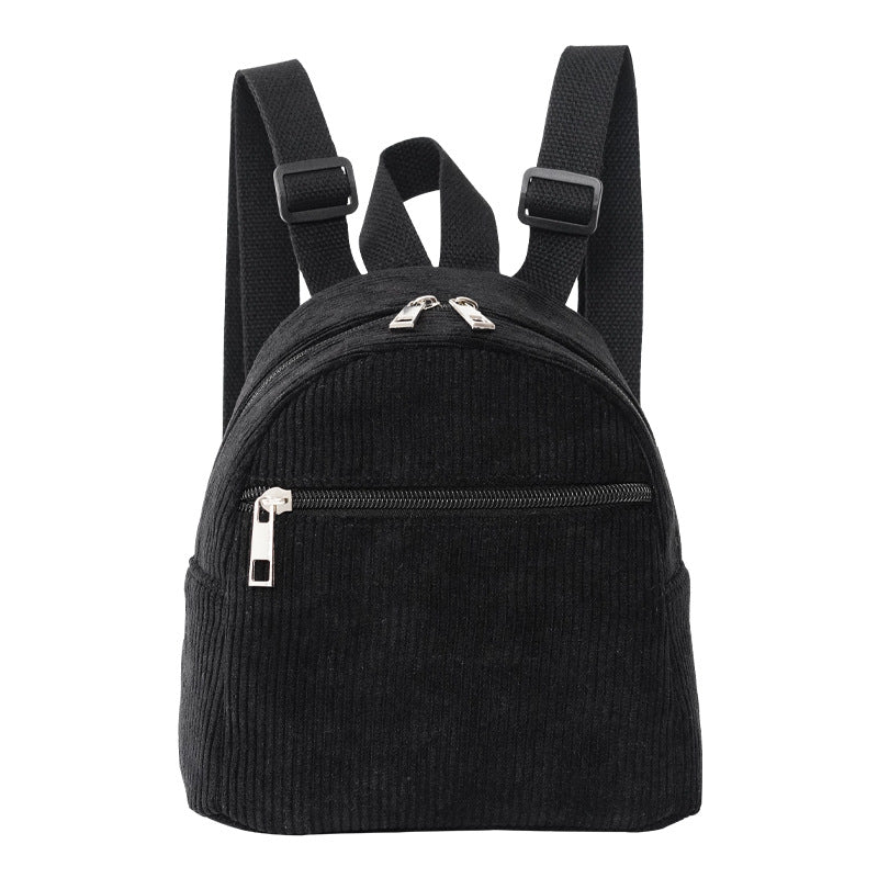 Women's Corduroy Solid Color Fashion Simple Backpacks