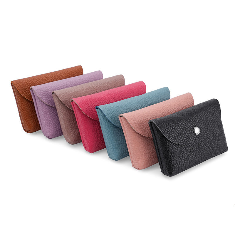 Women's Soft First Layer Cowhide Small Simple Coin Purses