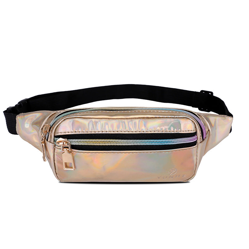 Women's Laser Patent Leather Glossy Color Waist Packs