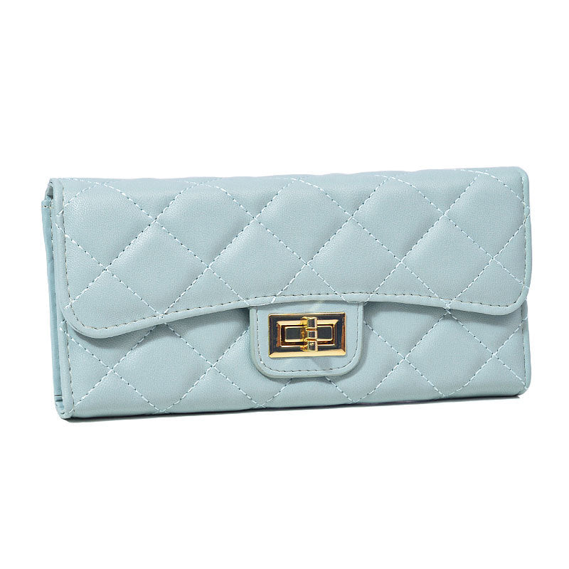 Women's Korean Online Classic Style Rhombus Long Ladies Wallets