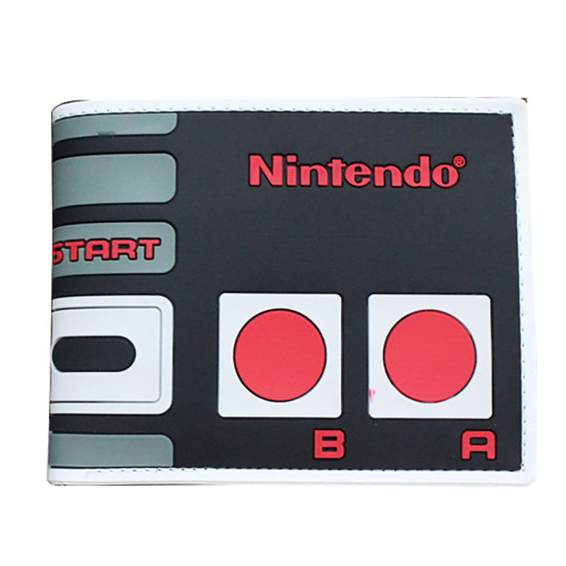 Game Console Pattern Control Button Short Ladies Wallets