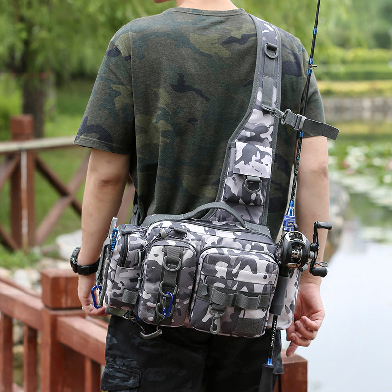 Men's Single Large Pole Fishing Gear Exclusive Sports Backpacks