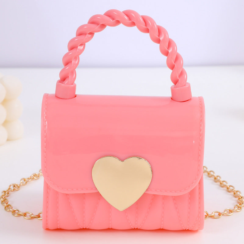 Children's Fashion Jelly Cute Little Chain Children's Shoulder Bags