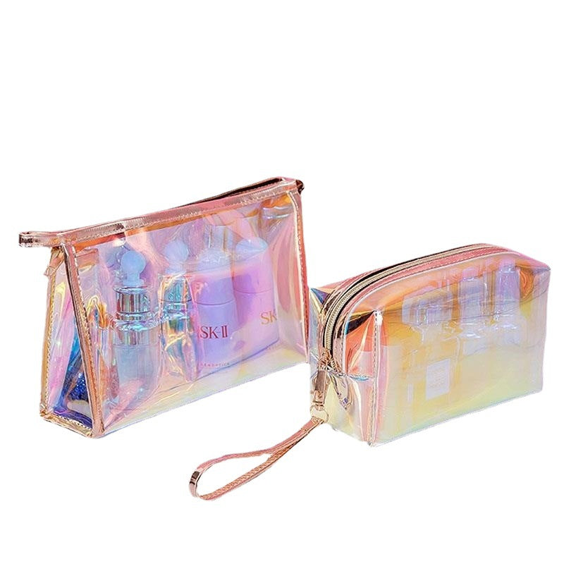 Magic Color Waterproof Transparent Small Portable Cosmetic Bags