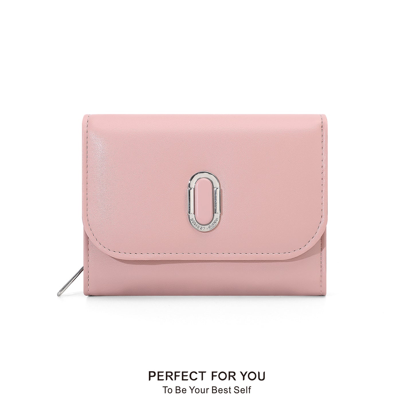 Women's Elegant Stylish Zipper Solid Color Ladies Wallets