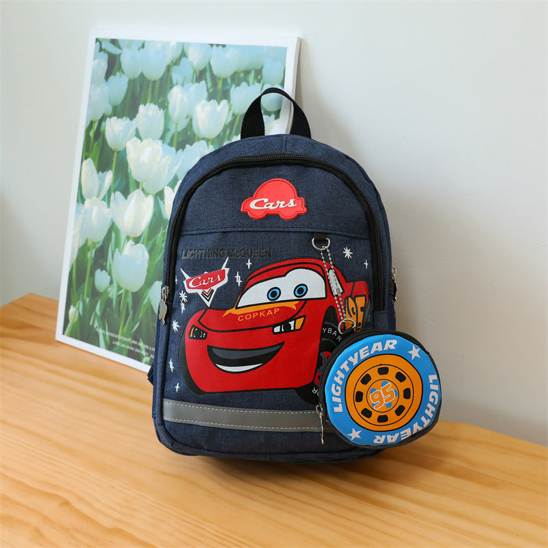 Voiture pour enfants mignon dessin animé garçon mode sacs d'école maternelle