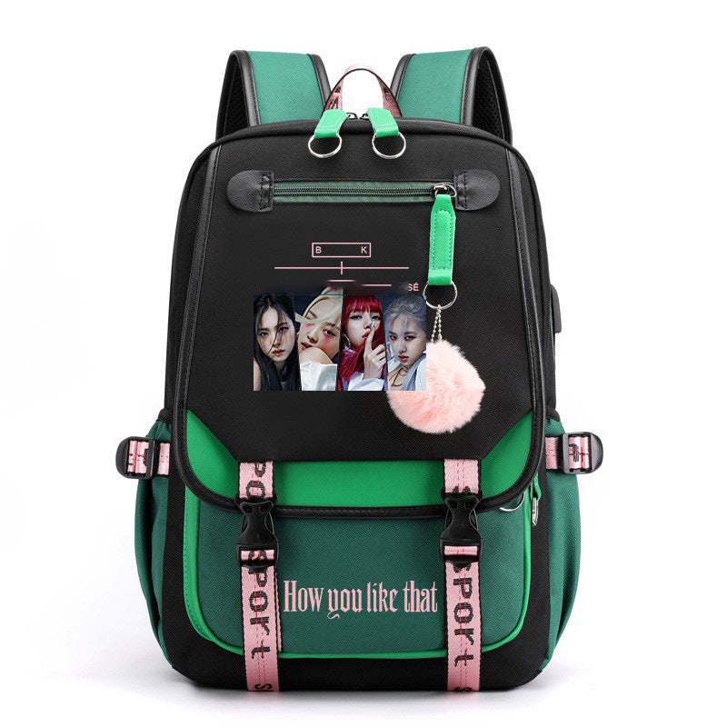 Park Kim Starry Sky Korean Style Backpacks