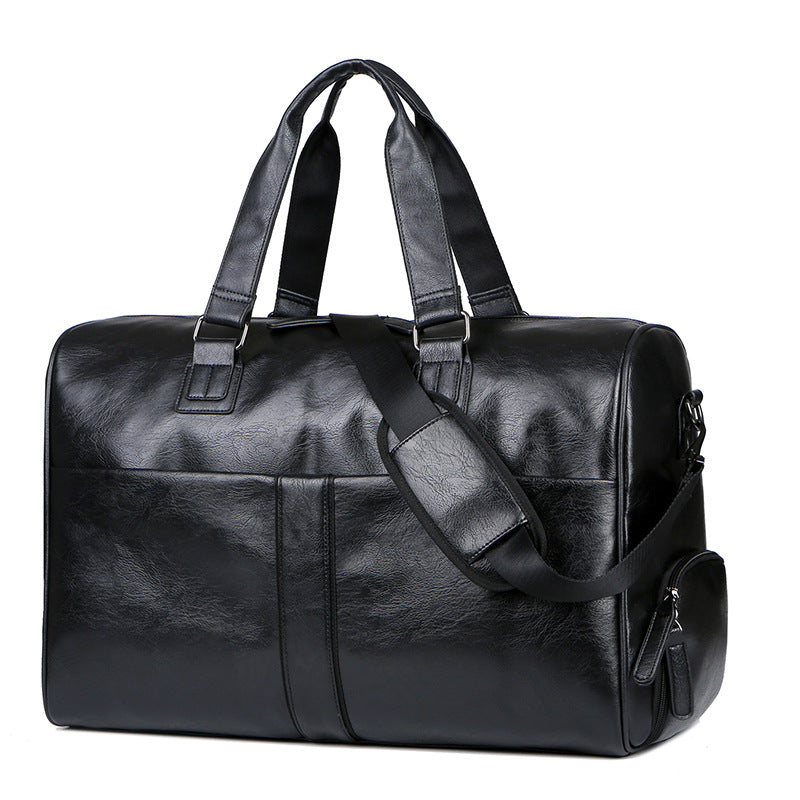 Dry Wet Separation Large Capacity Leather Travel Bags