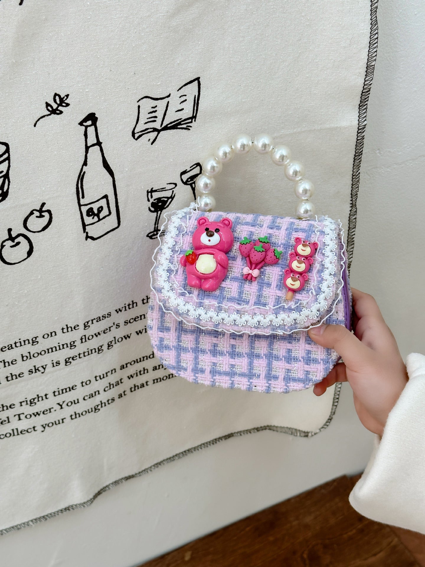 Children's Innovative Beautiful Pearl Cute Cartoon Children's Shoulder Bags