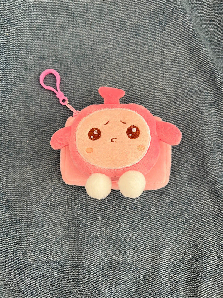 Fête en peluche mignon fille pendentif stockage porte-monnaie