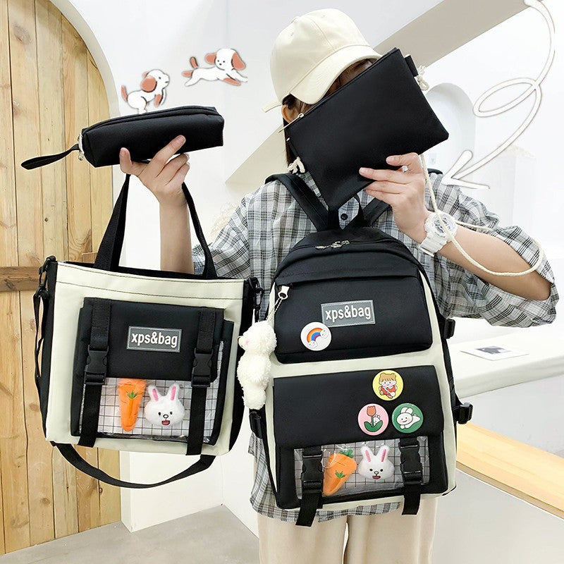 Korean Style For Primary Secondary Radish Travel Bags