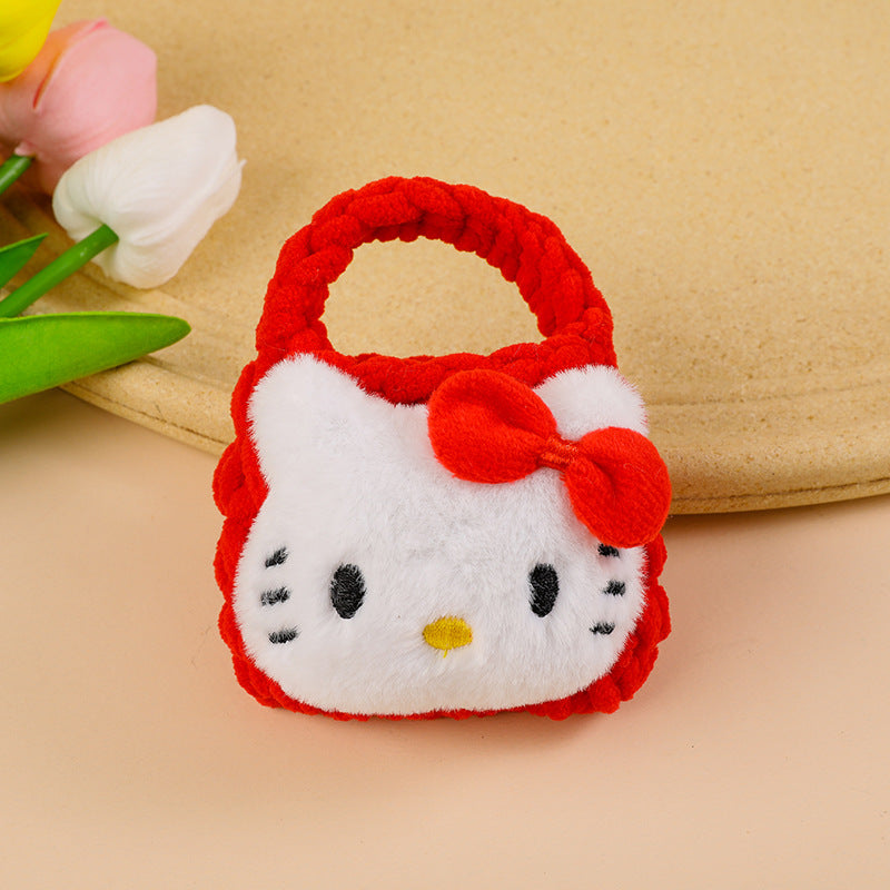 Handmade Knitted Buggy Headset Protective Cover Coin Purses