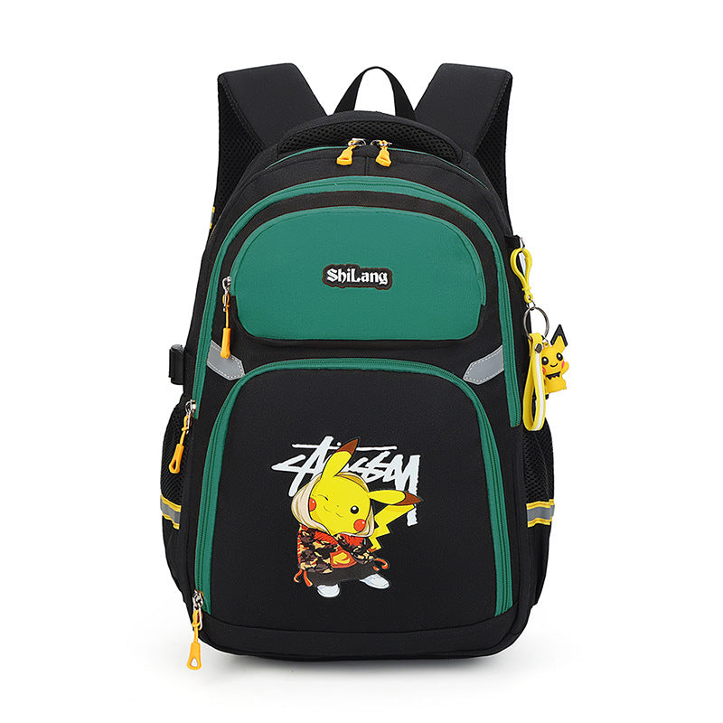 Capacity Cartoon Animation Primary Boy Grade Elementary School Students' Schoolbags