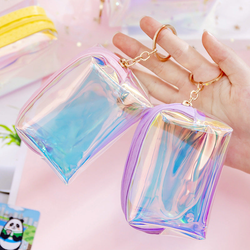 Innovative Comfortable Heart Transparent Laser Mini Coin Purses