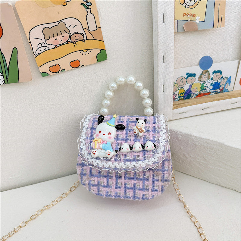 Children's Innovative Beautiful Pearl Cute Cartoon Children's Shoulder Bags